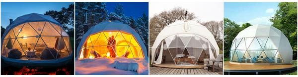 6 diameter luxury hotel dome tent for camping