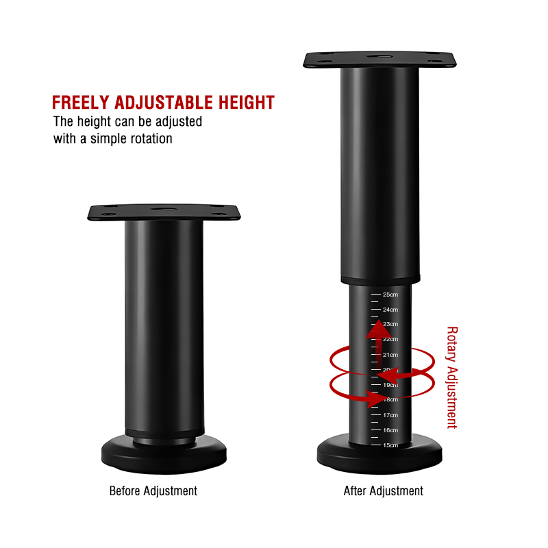 Marked Adjustable Support Legs for Sofas and Cabinets Suspended Base Load-bearing Support Frame Retractable Hardware Accessories