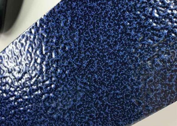 Quality Blue Hammer Texture Thermosetting Outdoor Powder Coating Metallic Effect for sale