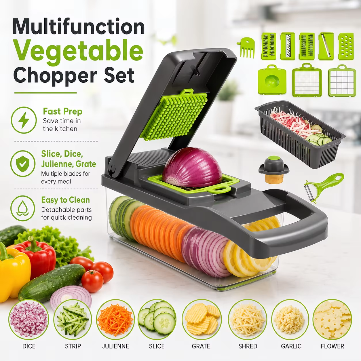 Vegetable chopper commercial applications