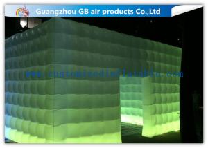Pvc Coated Nylon Inflatable Air Tent Square Tent Booth With Led Lighting