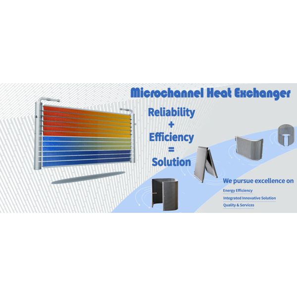 Aluminum Microchannel Tube Heat Exchangers Energy Saving Consumption Reducing