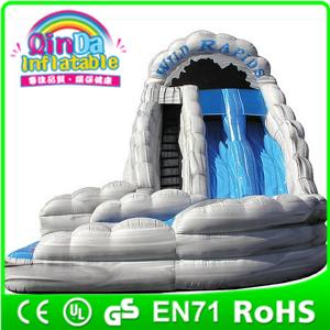 Wholesale QinDa Inflatable toy 2015 New Aqua Park, swing pool water slide playground from china suppliers