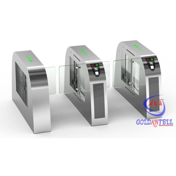 Fast Speed Servo Motor Swing Turnstile Gate With Face Recognition Camera 8 Inch Screen