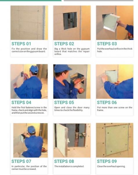 Air Conditioner Repair Push Lock Trapdoor Aluminum Access Panel