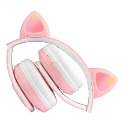 China Hot Sale Cat Ear B39 LED Headphones Bt 5.0 Headsets for sale
