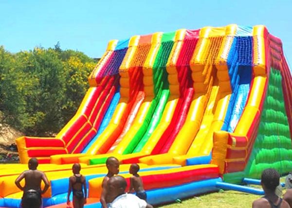 Quality Huge Shark Inflatable Slide With PVC Material / Blow Up Water Slide for sale