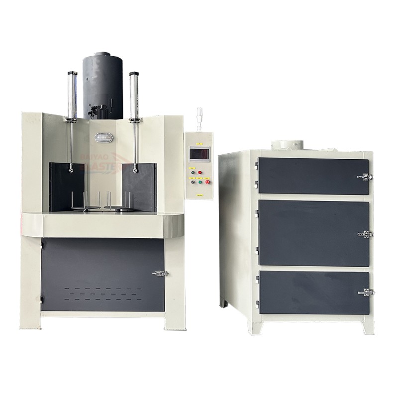 Turntable Automatic Sandblasting Machine High-Output Fully Automatic Sandblasting Machine Uniform Sandblasting